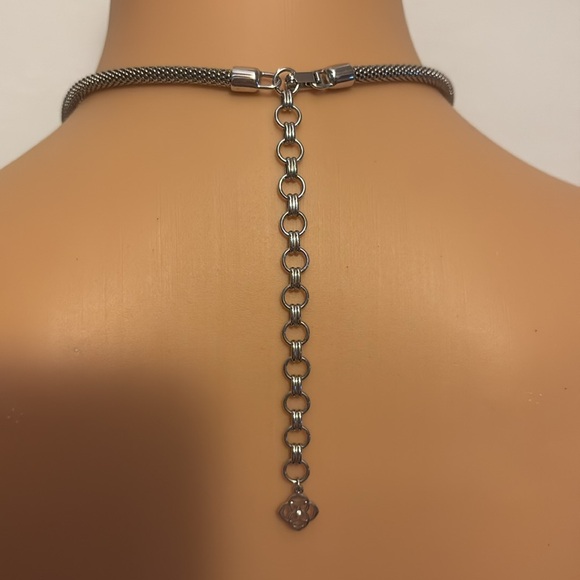 Vintage Kendra Scott Silver Necklace like new never - Picture 2 of 7